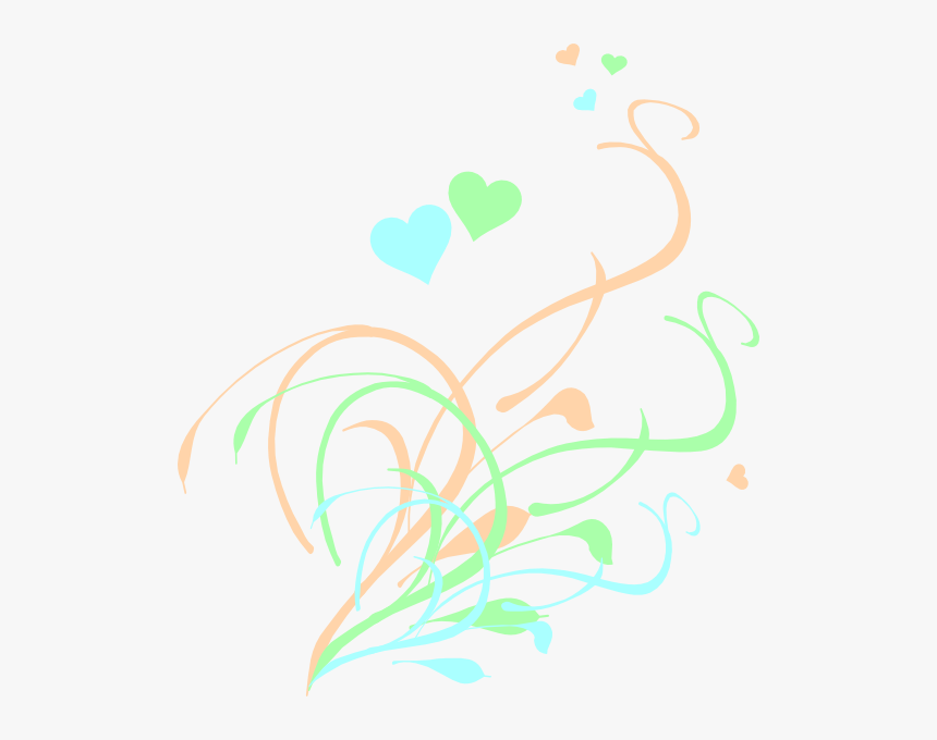 Love Birds On A Branch-pink Svg Clip Arts - P And K Love, HD Png Download