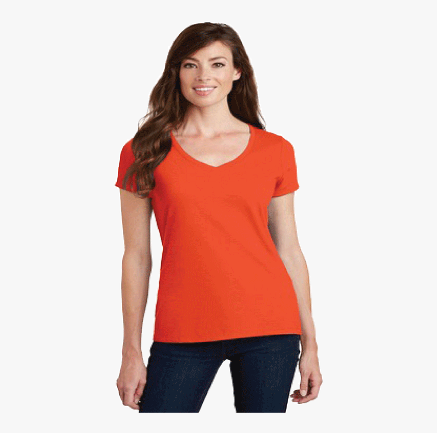 Transparent Ladies Png - Lpc450v Port & Company Ladies Fan Favorite ™ Tee, Png Download