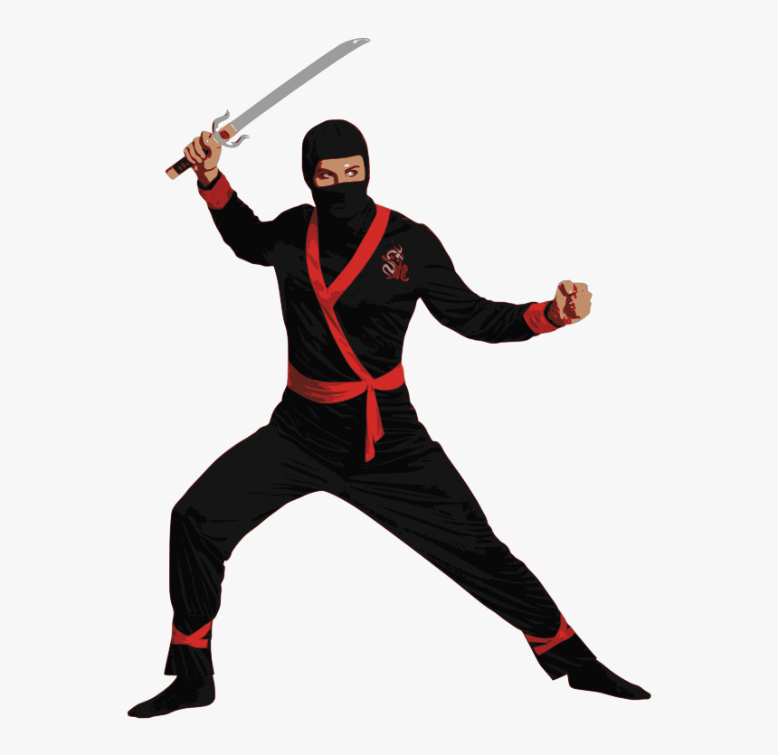 Ninja Png - Ninja Halloween Costume Men, Transparent Png
