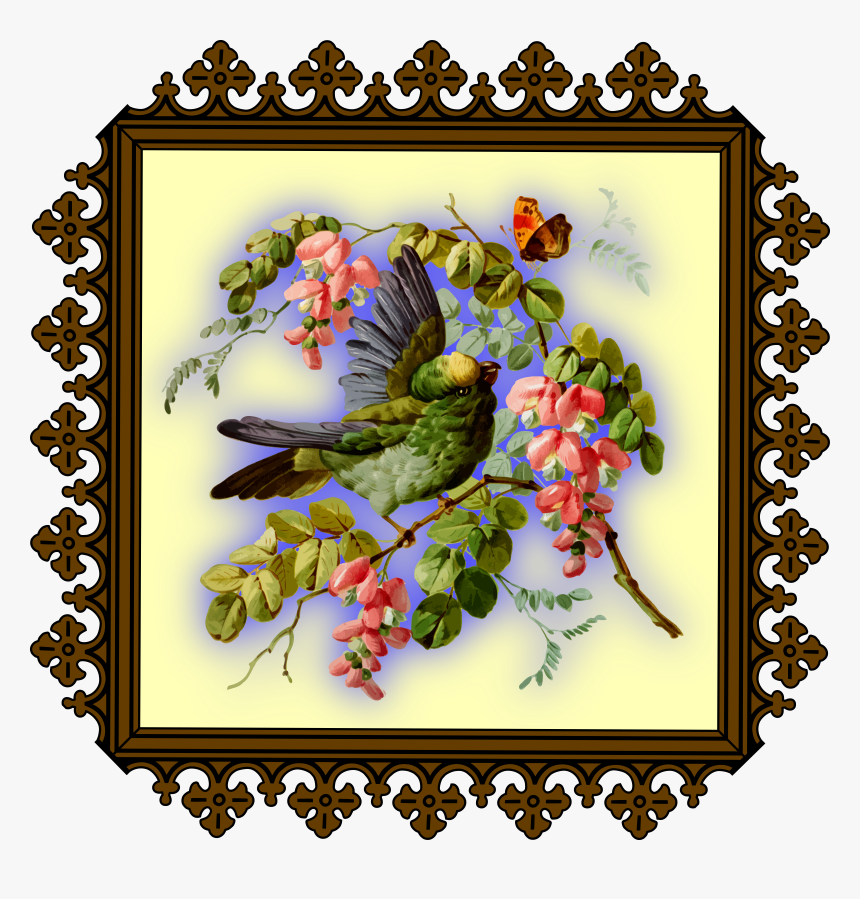 Bird And Flowers Clip Arts - Flower, HD Png Download