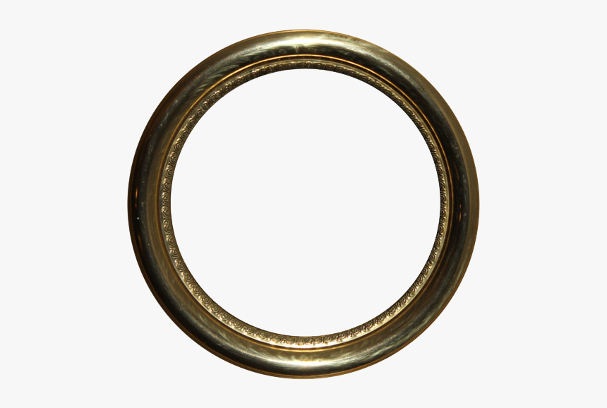Golden Round Frame Png Photos - Transparent Background Circle Frame Png, Png Download