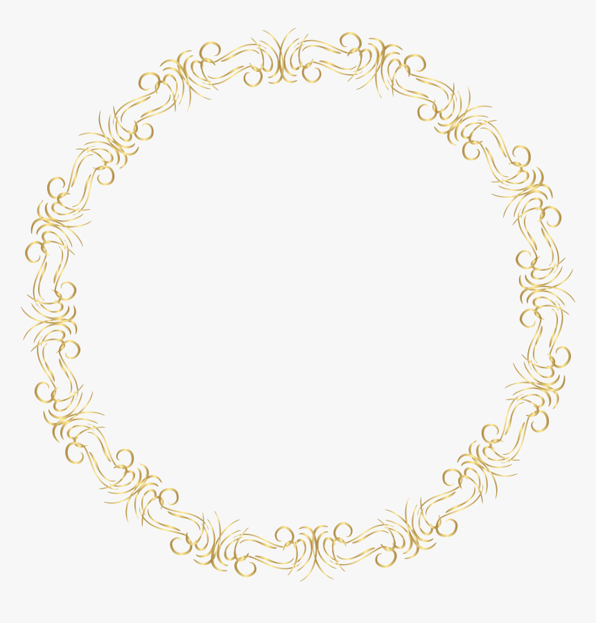 Golden Round Frame Png Download , Png Download, Transparent Png