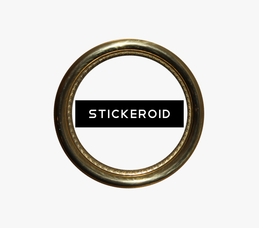 Golden Round Frame Border Circle Frames - Circle, HD Png Download