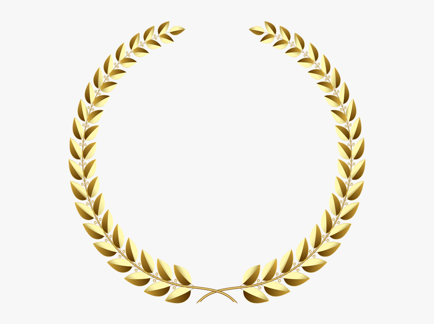 Gold Laurel Wreath Png, Transparent Png