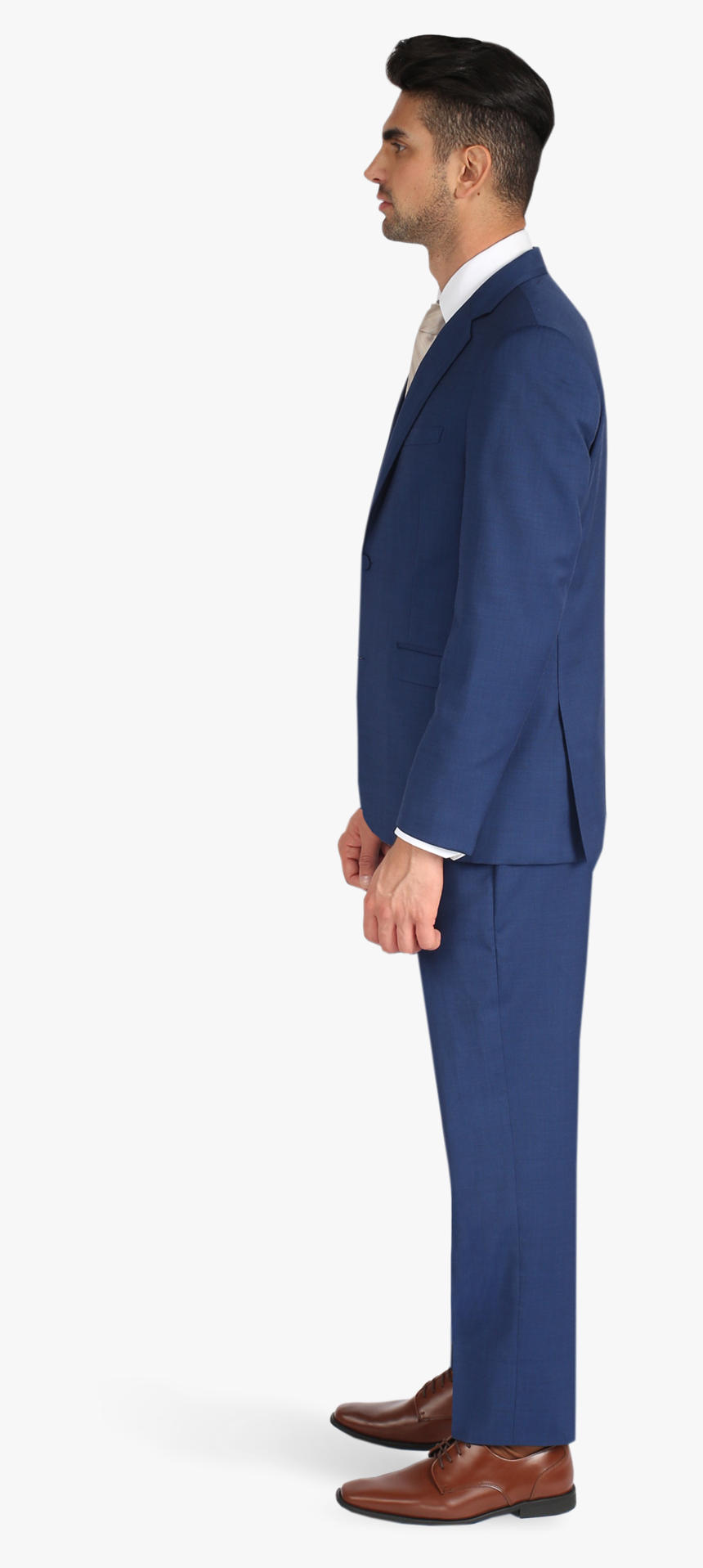 Cobalt Blue Notch Lapel Suit, HD Png Download