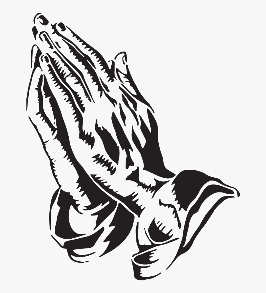 Praying Hands Prayer Religion Art Monochrome Photography - Transparent Praying Hands Png, Png Download