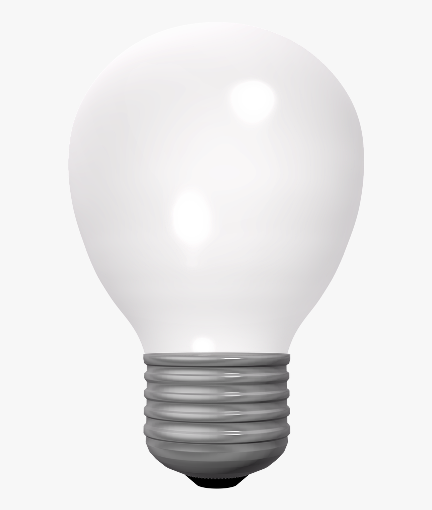 Light Bulb, Shine, Light, White, Bulb, Lamp, 3d - Incandescent Light Bulb, HD Png Download