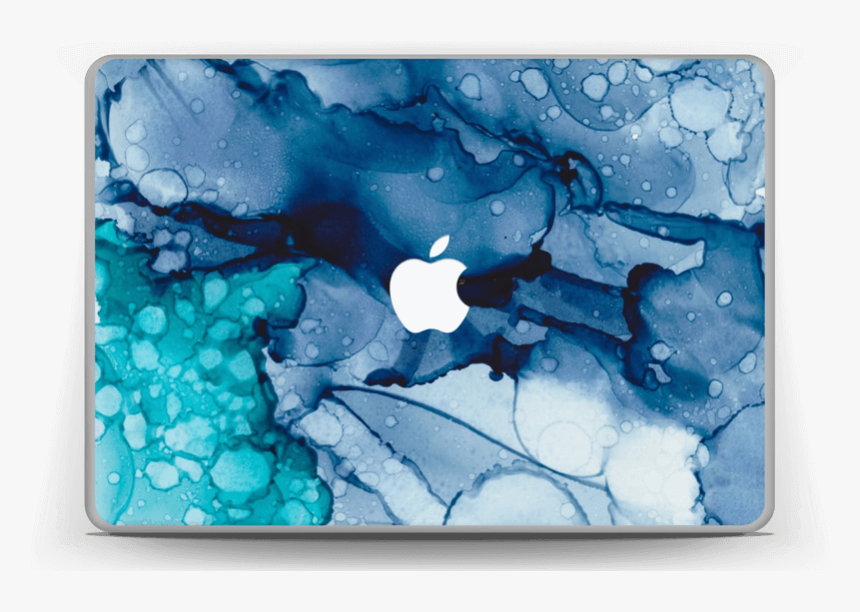 Blue Color Splash Skin Macbook Pro 13” - Input Device, HD Png Download