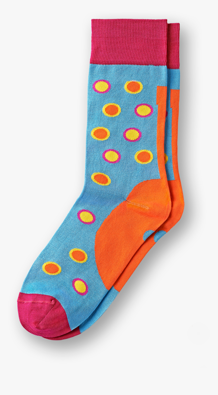 Farbtupfer Auf Himmelblau - Sock, HD Png Download