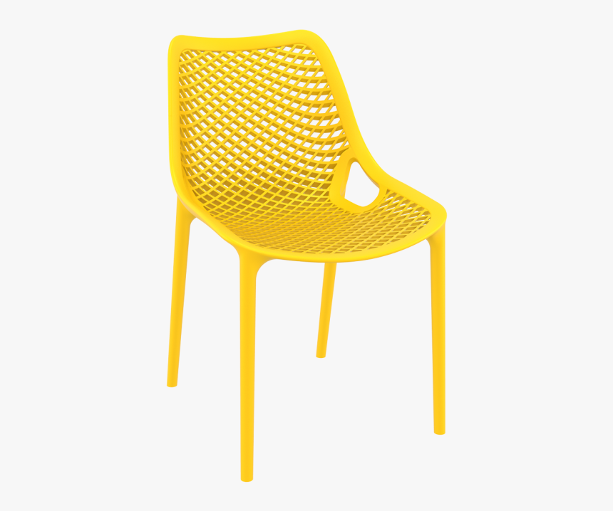 040 Air Yellow Front Sidec1vpda - Plastic Stackable Cafe Chairs, HD Png Download
