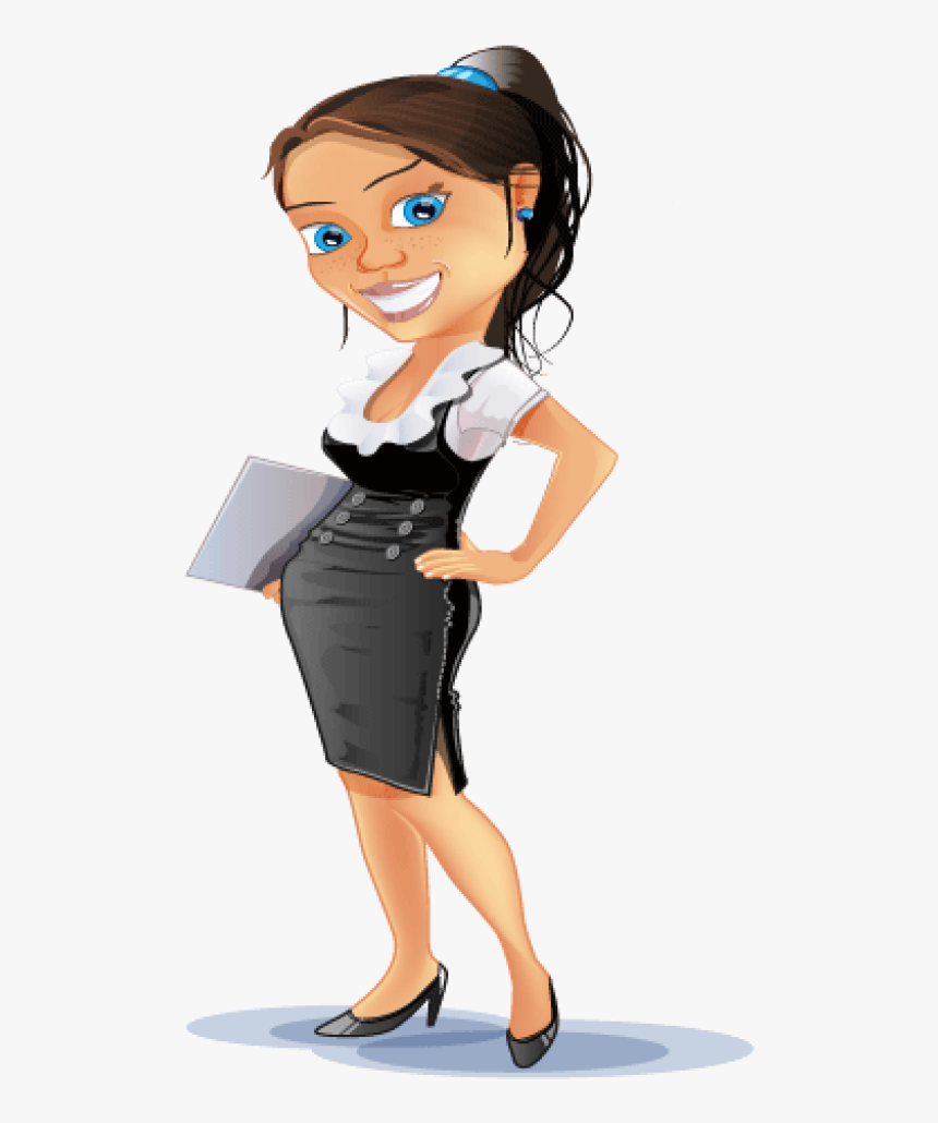 Indian Clipart Business Woman - Personnage Femme D Affaire, HD Png Download