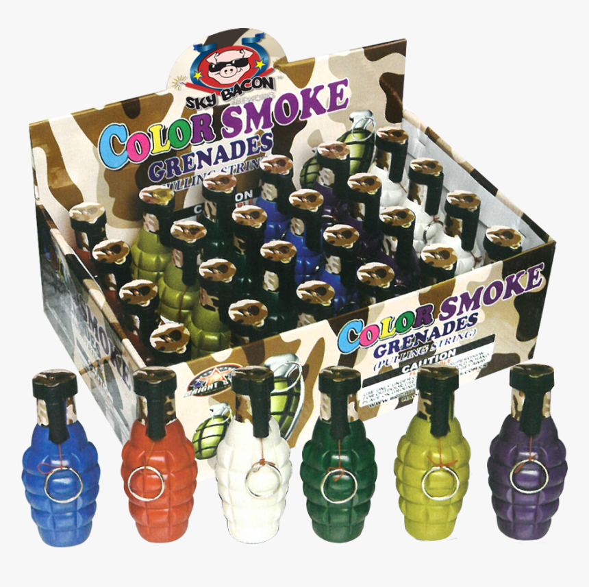 Fireworks Colour Smoke Grenade, HD Png Download