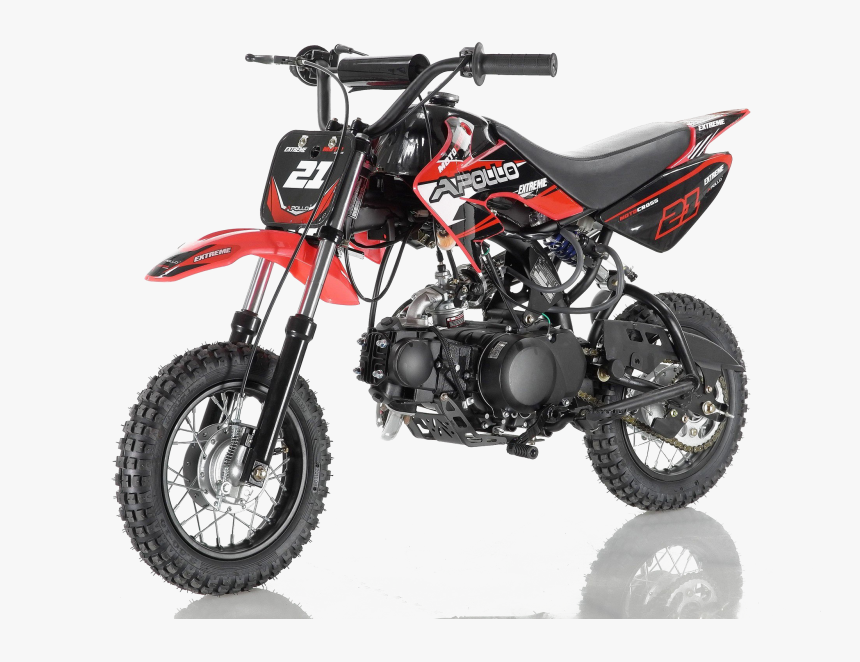 Red Dirt Bike Png Image - 70cc Dirt Bike Apollo, Transparent Png