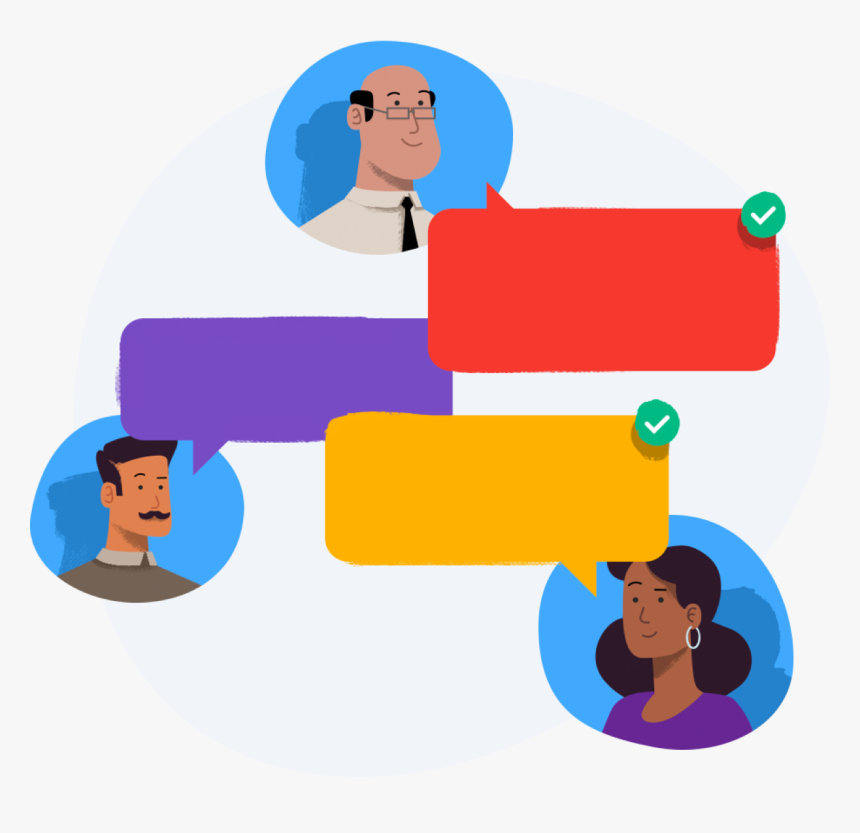 Illustration Of Team Discussing Designs, HD Png Download