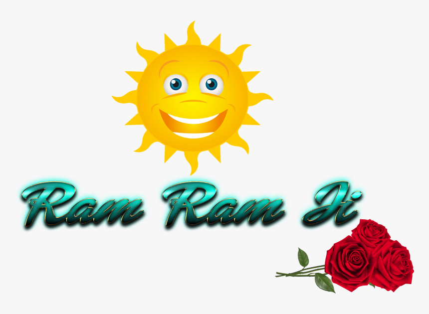 Ram Ram Ji Free Png Image - Smiling Sun Png, Transparent Png