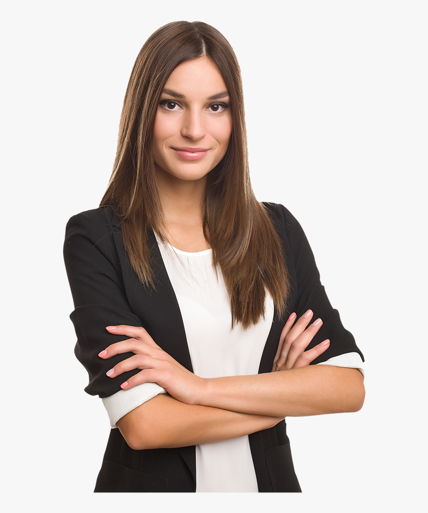 Business Computer Png - Girl With A Computer Png, Transparent Png