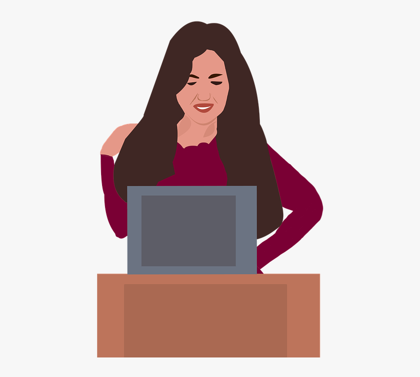 Business Woman, Typing, Keyboard, Text, Woman, Startup - Mujer Escribiendo Imagen Png, Transparent Png