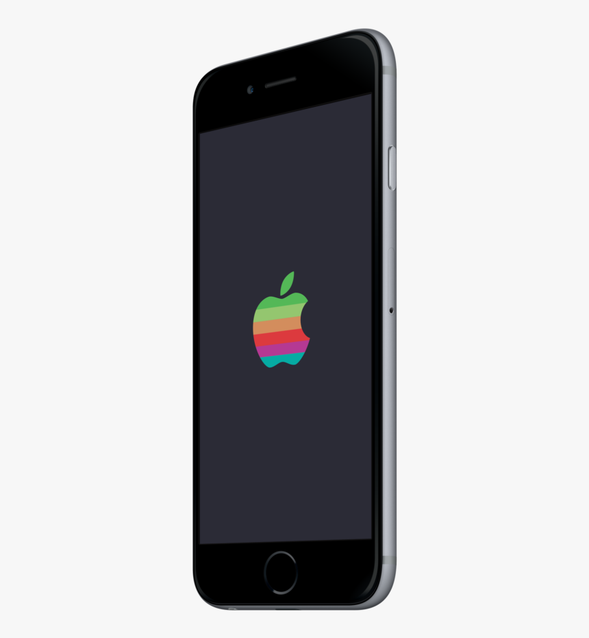 Retro Apple Logo Iphone X - Iphone, HD Png Download