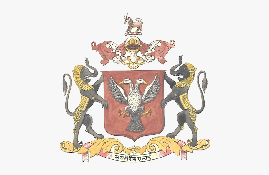 Coat Of Arms Mysore Wadiyars - Mysore Coat Of Arms, HD Png Download