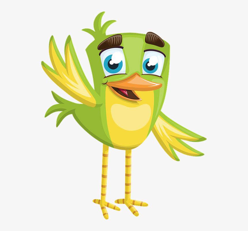 Bird, Little, Small, Cute, Boy, Green, Welcome, Hello - Bird Hello, HD Png Download