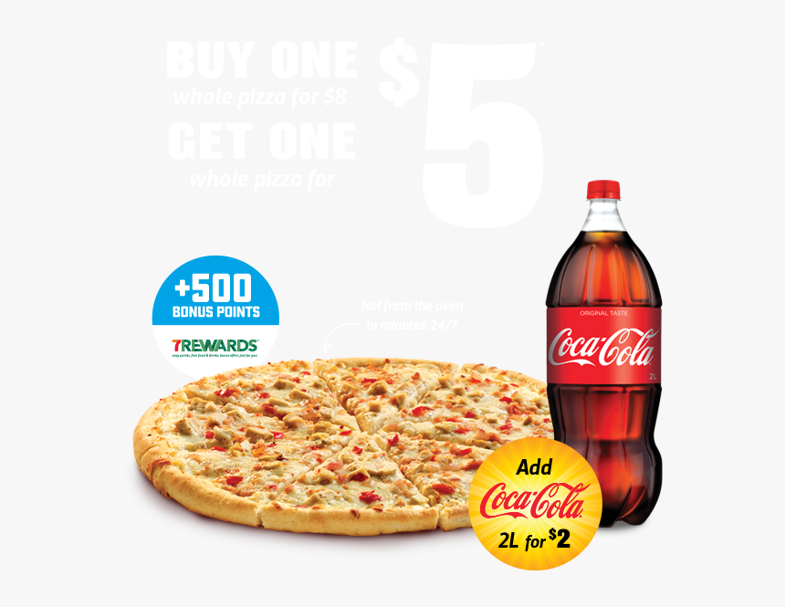 Pizza And Cold Drink Images Png - Cold Cola And Pizza, Transparent Png