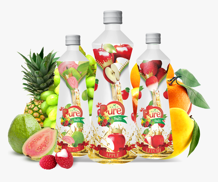 Pure Juice Bottle - Seedless Fruit, HD Png Download