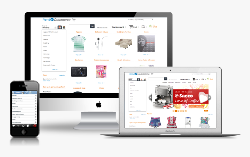 E Commerce Website Development Service, HD Png Download
