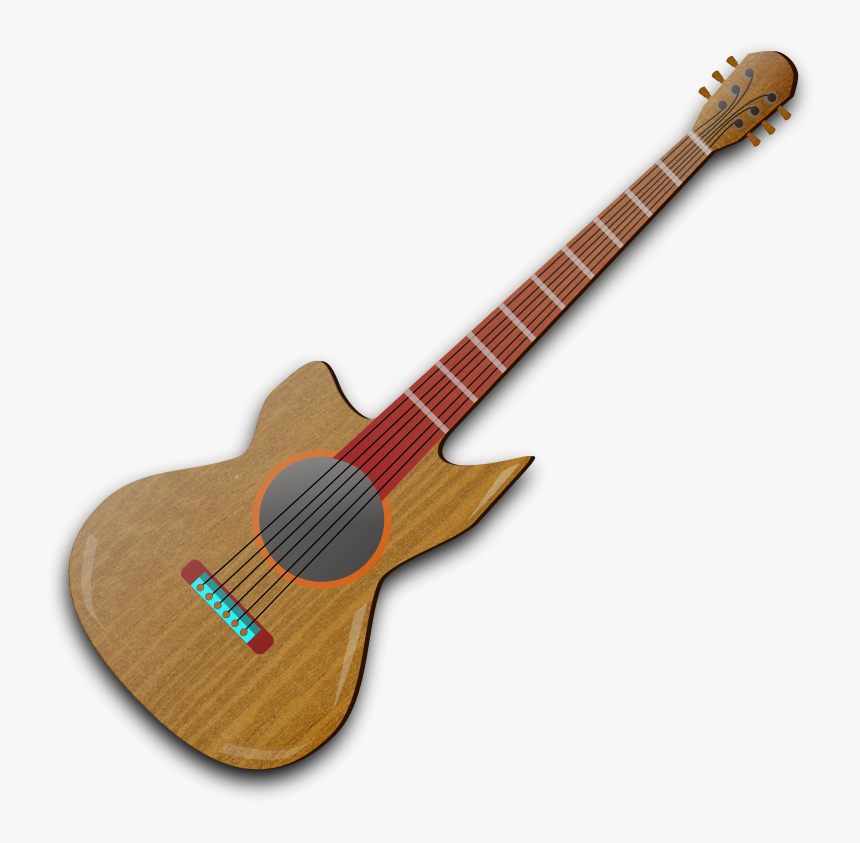 Guitar Vector Art - Gitar Müzik Aleti, HD Png Download