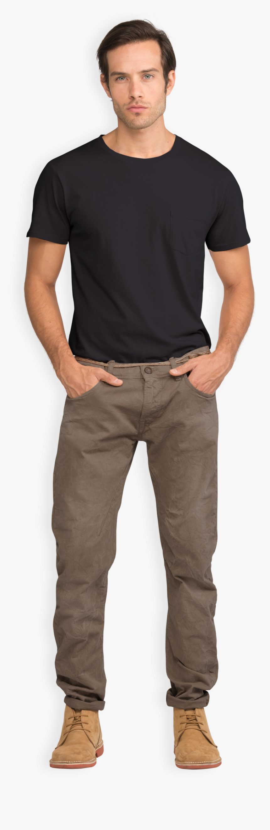 Man With T Shirt Png - Pocket, Transparent Png