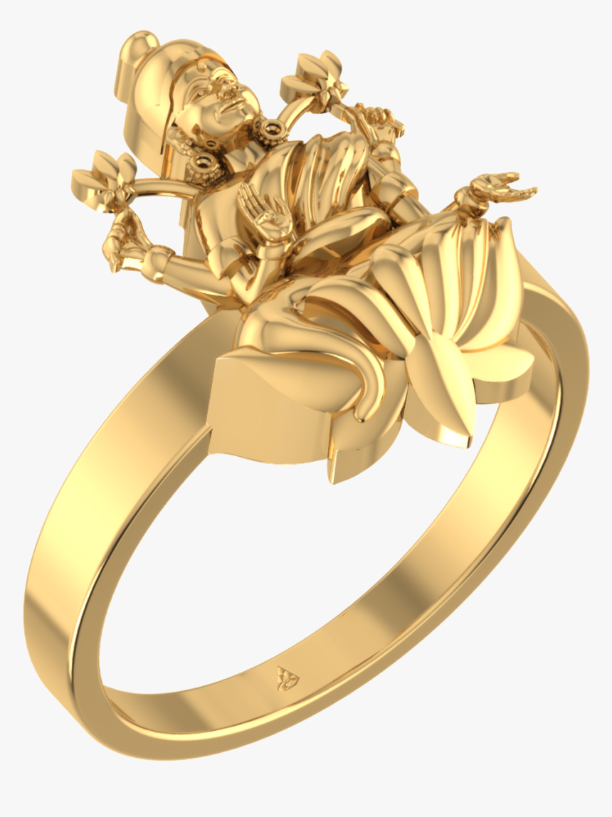Lakshmi J Ring Gold, HD Png Download