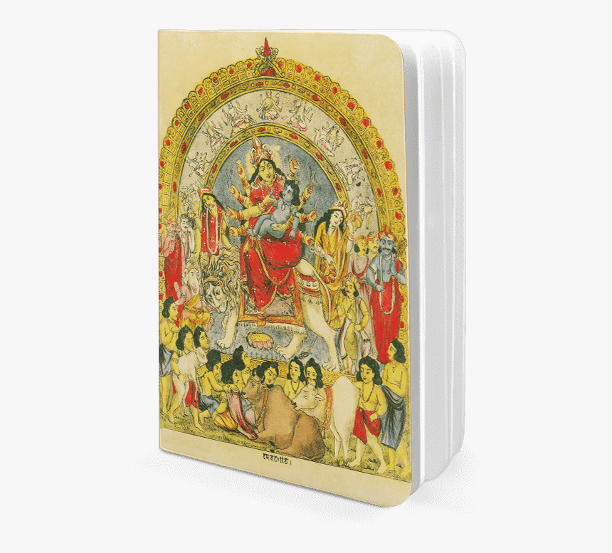 Dailyobjects Goddess Durga With Baby Krishna A5 Notebook - Illustration, HD Png Download
