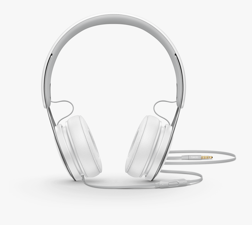 Beats Headphones White With Wire, HD Png Download