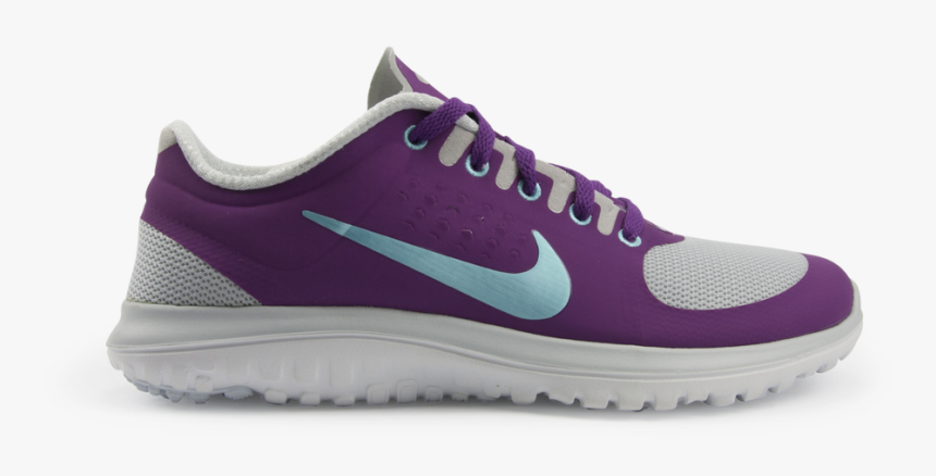 Nike Women S Fs Lite Run Running Shoes Platinum/grape - Nike Shoe Png Purple, Transparent Png