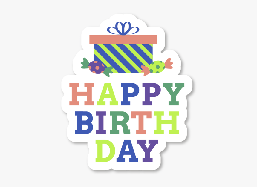 Sticker Happy,birthday Day Paper Birthday Cake Stickers - Kumpfmüller, HD Png Download