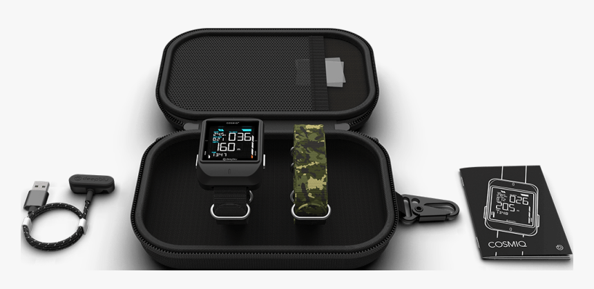 Deepblu Cosmiq Duikcomputer Black-2 - Cosmiq Dive Computer Charger, HD Png Download