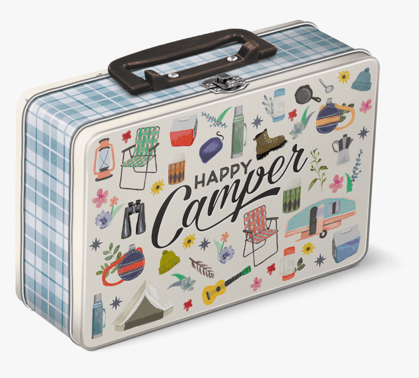 Clip Art Happy Camper Tins Molly - Lunchbox Metal, HD Png Download