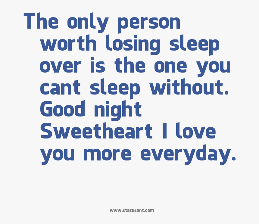 Good Night Inspirational Quotes - Love You Sleep Well, HD Png Download