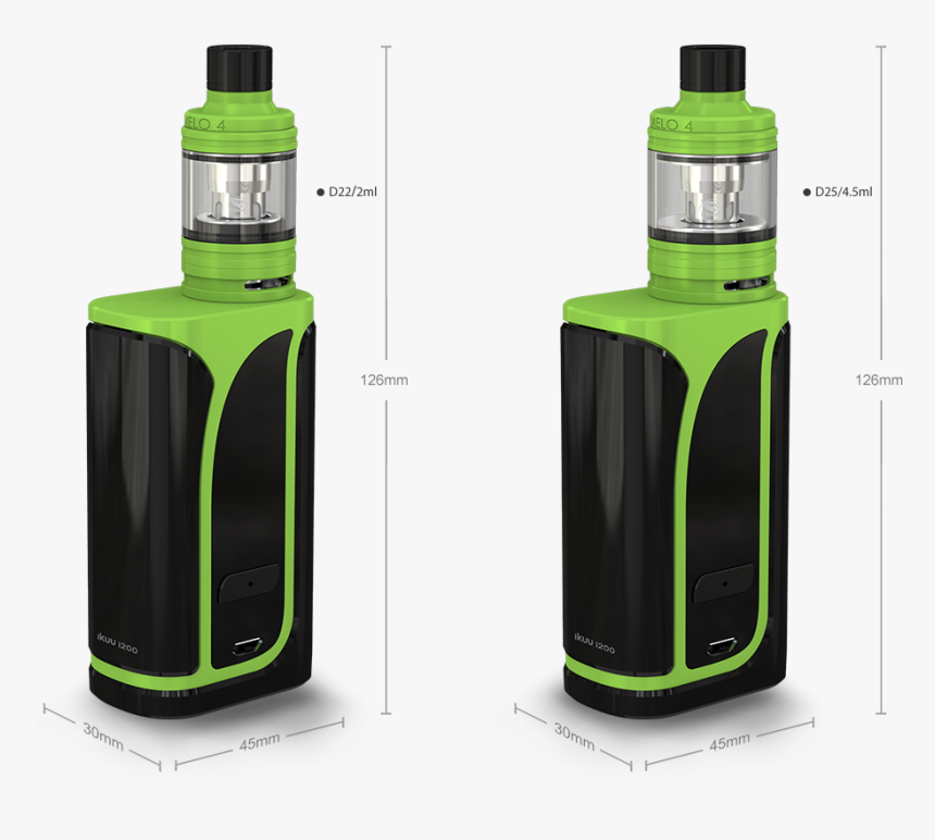 Ikuu I200 With Melo - Eleaf Ikuun I200 Kit, HD Png Download