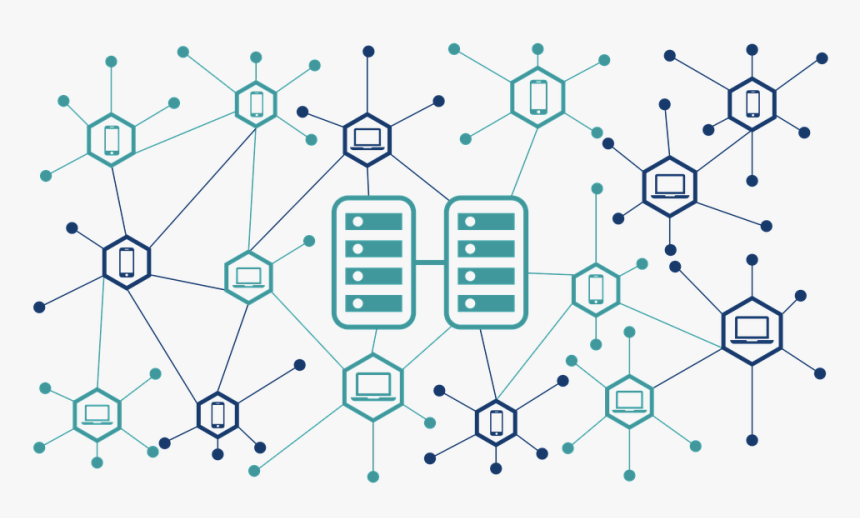 Graphic Showing Blockchain Connections - Blockchain Network, HD Png Download