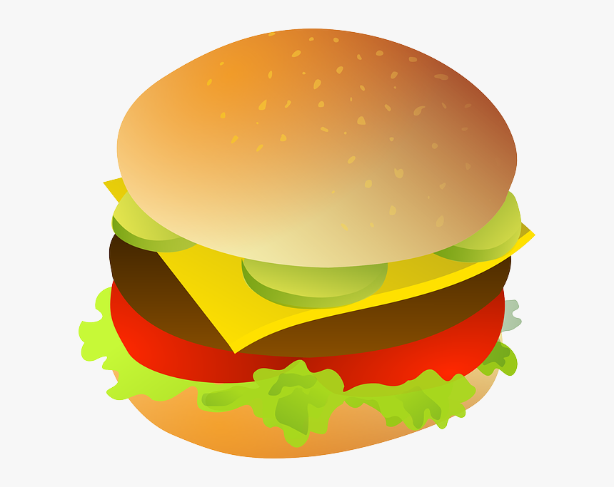 Cheese Burger Clip Art At Clker - Cheeseburger Clipart, HD Png Download