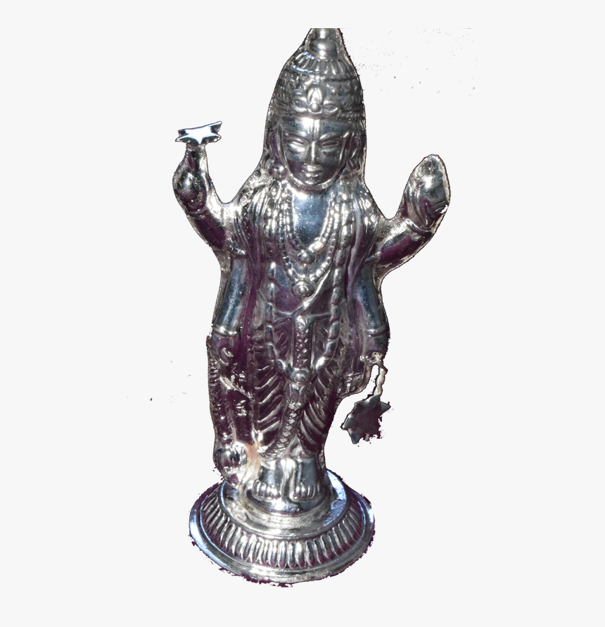 3 Dimentional Statue Of Lord Vishnu Made Out Of Sterling - Bronze Sculpture, HD Png Download