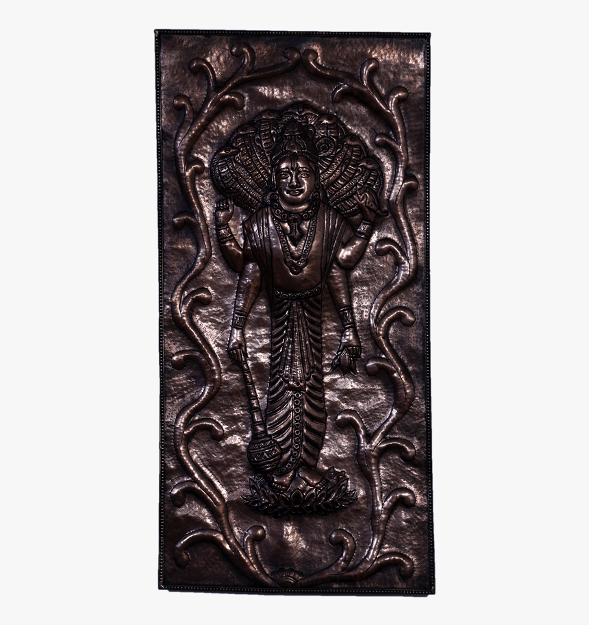 Copper Art Vastu Lord Vishnu - Relief, HD Png Download