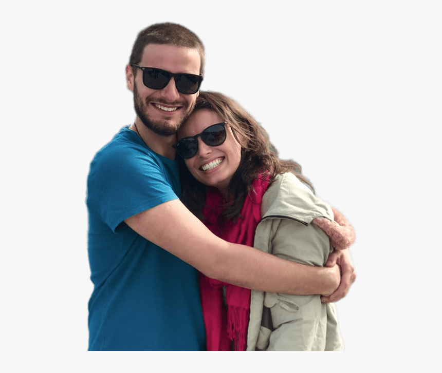 Couple Wearing Sunglasses - Pareja Con Gafas Png, Transparent Png
