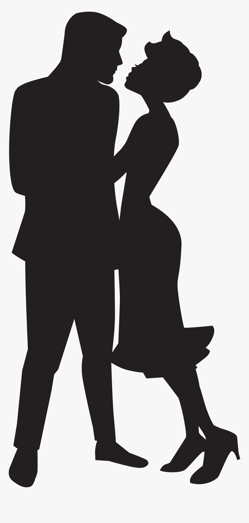 Love Silhouette Png - Silhouette Couple In Love Png, Transparent Png
