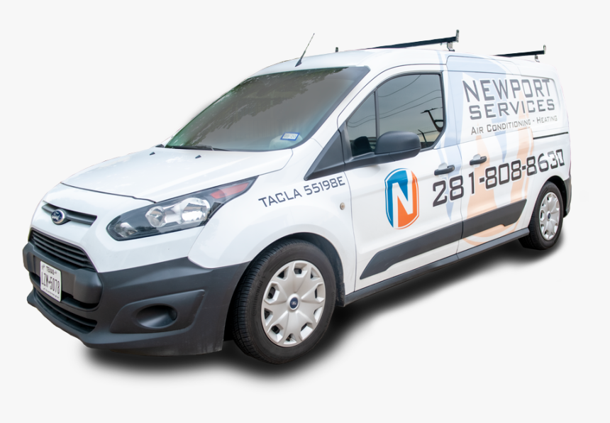 Newport Ac Services Truck - Compact Van, HD Png Download