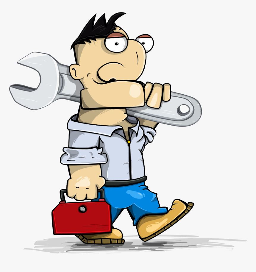 Ac Repair Worker - Cartoon Foreman, HD Png Download