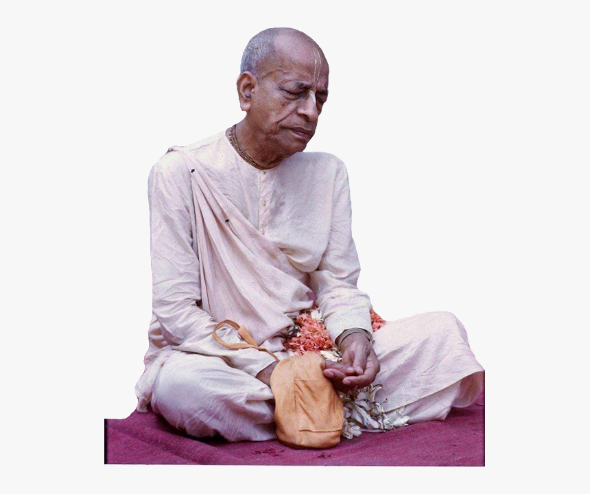 Prabhupada Chanting Hare Krishna Vrindavan , Png Download - Srila Prabhupada, Transparent Png
