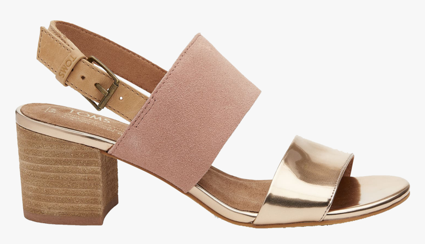 Sandals Png Background Image - Rose Gold Suede Sandals, Transparent Png