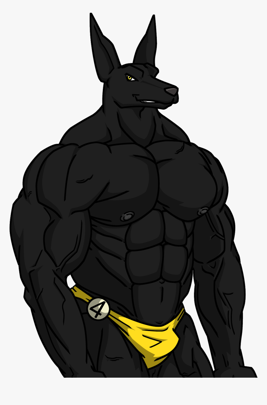 Anubis Bodybuilder - Muscular Egyptian Jackal Anubis, HD Png Download