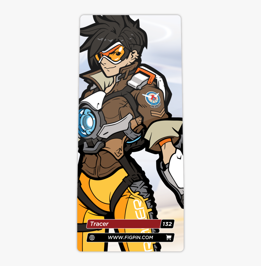 Overwatch Tracer Enamel Pin 
 Data Src //cdn, HD Png Download